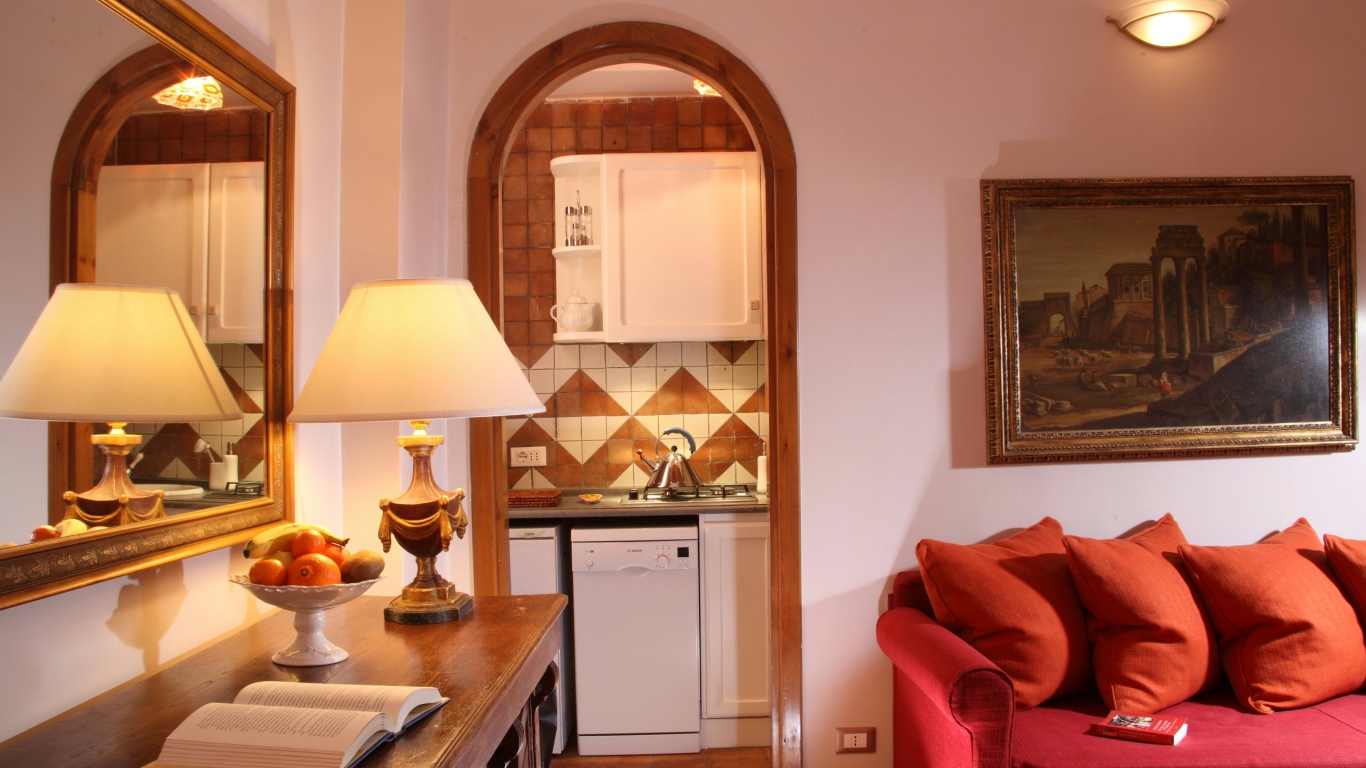 Elite-Apartments-Roma-Vittoria-suite-sala-e-cucina-a